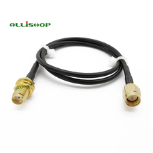 SMA Extension Cable Male to Female Bulkhead Connector RG174 Antenna Cable  for 4G LTE WiFi Wireless Router 7CM-1M 2024 - buy cheap