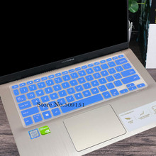Cubierta de silicona para teclado de portátil, pegatinas protectoras para Asus S4300, S4300U, S4300UN, el más nuevo de 2018, ASUS Vivobook S2 14 2024 - compra barato