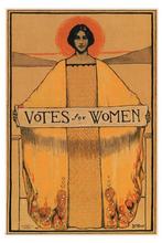 VOTES за женский винтажный политический постер B. М. Бойе 1913 США Шелковый плакат декоративной живописи 24x36inch 2024 - купить недорого