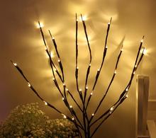 Светодиодный фонарик 20, лампа на дерево, украшение комнаты, праздничная домашняя ваза 2024 - купить недорого