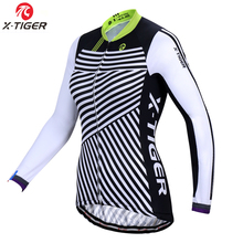 X-Tiger 100% Polyester Women Cycling Clothing Long Sleeve Autumn Cycling Clothing Anti-UV Racing Bike Shirt MTB Bicycle Clothing 2024 - buy cheap