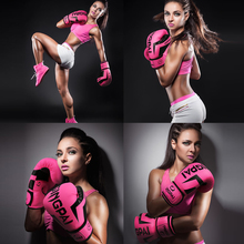Women Boxing Gloves PU Foam Adult Kids Kick Kickboxing Training Boxing MMA Gloves Muay Thai Boxer Boxe De Luva Mitts Gloves 2024 - buy cheap