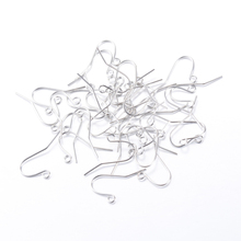 5000pcs Iron Earring Hooks Ear Wire jewellery making supplies , Nickel Free, Platinum,19x16mm, Hole: 2mm; Pin: 0.8mm F80 2024 - buy cheap