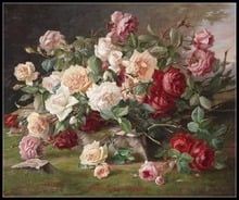 Needlework for embroidery DIY DMC High Quality - Counted Cross Stitch KitS 14 ct Oil painting - Roses Bouquet II 2024 - buy cheap