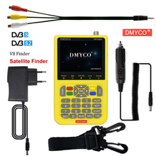 DMYCO v8 satellite finder Digital HD DVB-S2 High Definition Full 1080P sathero MPEG-4 FTA Receptor with 3.5 inch LCD satfinder 2024 - buy cheap