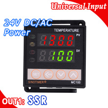 Controlador de temperatura PID regulador de termostato Digital en salida de 24V CC CA para termopar SSR K o J Sensor de voltaje de entrada 2024 - compra barato