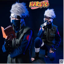 New Top Roles Hatake Kakashi Cos Anime NARUTO Cosplay Halloween Ninja Clothing Set Full Set 3in1(Top+Pants+Vest) 2024 - buy cheap