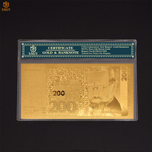 Colección de billetes de papel con COA para regalos de empresa, papel de aluminio dorado alemán, 1991, 200 2024 - compra barato