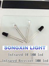 20pcs/lot each 10pcs 5mm Infrared IR LED + 5mm LED Infrared Receiver IR Led Diodes IR+PD 940NM  5MM diodes IR lamp 2024 - buy cheap