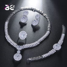 Be 8 Hotsale African 4pcs Bridal Jewelry Sets New Fashion Dubai Jewelry Set for Women Wedding Party Accessories Design S218 2024 - buy cheap