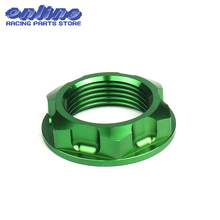 Verde cnc boleto de direção haste porca para kx125 kx250 kx250f kx450f klx450r motocross supermoto enduro motocicleta da bicicleta sujeira 2024 - compre barato