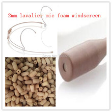 Linhuipad 100 pack of Lavalier Microphone Foam Windscreen Beige color 2mm inner diameter & 12mm inner length 2024 - buy cheap