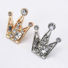 Fashion Buttons, Crystal Brooches Women's Men's Brooch Crystal Crown Lace Lady's Hat Scarf Suit Brooch 2024 - buy cheap