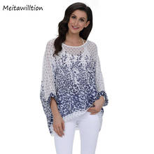 Meitawilltion New 2019 Summer Women Chiffon Blouse Shirt Casual Batwing Sleeve Female Clothing Plus Size 4XL 5XL 6XL Lady Tops 2024 - buy cheap