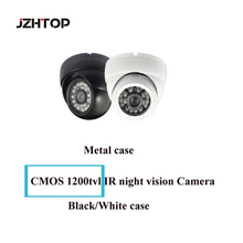 Metal Cover Case  CMOS 1200tvl CCTV Camera Outdoor Night 3.6mm Lens IR IR-CUT White Black 2024 - buy cheap