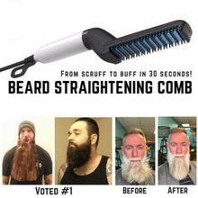 Modelador de cabelo e barba multifuncional masculino, chapinha alisadora rápida para homens, 2019 2024 - compre barato