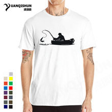 2021 Hot Funny Fisherman Fishings On Board Men T Shirt Go Fish Tshirt High Quality Cotton Short Sleeve Top Tee Brand T-shirt 2024 - buy cheap