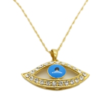 Blue Eye Pendant  Yellow Gold Filled Womens Pendant With Chain 2024 - buy cheap