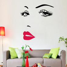 New Marilyn Monroe Quote red lips Vinyl Wall Stickers Art Mural Home Decor Decal Adesivo De Parede Wallpaper Home Decor D032 2024 - buy cheap