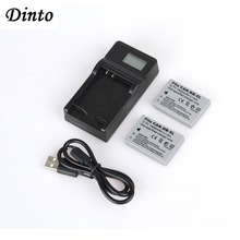 Dinto 2pcs 1400mAh NB-5L NB5L NB 5L Camera Battery + LCD Display USB  Charger for Canon S110 SX200 SX210 IXUS 850 800 860 2024 - buy cheap