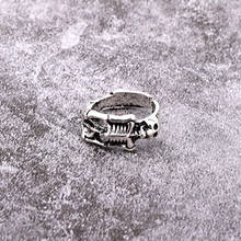 1 шт Панк Змея животные Открытое кольцо для женщин мужчин Личность Серебряный цвет винтажный скелет палец кольца подарок ювелирные изделия R68 2024 - купить недорого