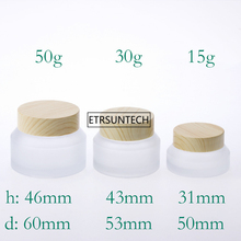 100pcs 15g/30g/50g Cream Jar Refillable Bottles Oblique Shoulder Cream Empty Small Travel Makeup Containers F2639 2024 - buy cheap