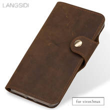 wangcangli Genuine Leather phone case leather retro flip phone case For Vivo x5max handmade phone case 2024 - buy cheap