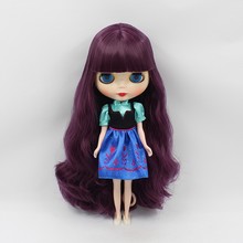 Nude blyth dolls(purple  hair) factory doll  girl toy DDpur 2024 - buy cheap