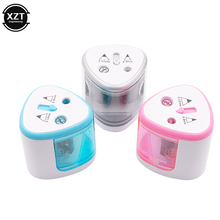 2 Double Holes Sacapuntas Automatic Electric Pencil Sharpener crayon Touch Switch Home School Office Desktop Students stationery 2024 - buy cheap