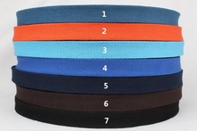 thick cotton webbing 20/25/32/38/50 mm wide 50 yards a roll denim blue orange blue navy blue coffee black  strength cotton tape 2024 - buy cheap