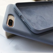 Силиконовый чехол для iPhone 6 6S 7 8 Plus X XS Max XR 11 Pro, мягкий термополиуретановый жидкий Оригинальный чехол для iPhone XS Max, полный защитный чехол 2024 - купить недорого