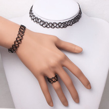 Женское летнее эластичное ожерелье и браслет, Регулируемый стрейч, 1 комплект 2024 - купить недорого