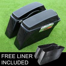 Motorcycle Hard Saddlebags & 6x9" Speakers Lids For Harley Touring Road King Electra Street Glide 94-13 12 2024 - buy cheap