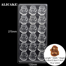 Christmas Snowman Chocolate Form Baking Pastry Tools Mold Polycarbonate for Baker Family Party Handmade Dessert Bakeware Mould 2024 - buy cheap