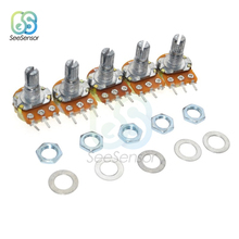 5Pcs Potentiometer Resistor 1K 5K 10K 20K 50K 100K 500K Ohm 3 Pin Linear Taper Rotary Potentiometer for Arduino 2024 - buy cheap