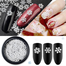 Arte de uñas de Navidad copo de nieve DIY accesorios 3D consejos trozo decoración herramientas pintura de uñas en Gel UV de pinzas para manicura herramienta 2024 - compra barato
