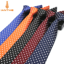 Fashion Blue Dot Tie 8cm Necktie For Men Red Wedding Neck Ties Men's Classic Ties For Business Party SuitS Accessories Cravate 2024 - buy cheap