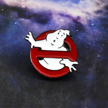 Ghostbusters Movies Sign Brooches Round Red Entrance Prohibited Funny Badges Hats Bags Enamel Pins Fantasy Movies Fans Gifts 2024 - buy cheap