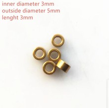 10pcs/lot 3mm mini copper tin brass bearing self lubricating bushing miniature small bearing 2024 - buy cheap