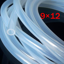 9mm ID 12mm OD 9X12 Transparent Silicone Rubber Tube Hose Pipe ( food grade ) medical PIPE 2024 - buy cheap