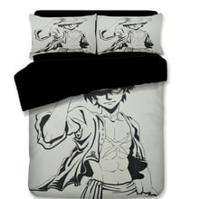 Japanese Anime Bedding Set Twin Queen King Size Quilt Cover Bed Sheets Pillowcase Adult Teen Boys Kids Textile Sets 2024 - buy cheap