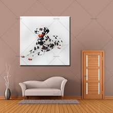 Handpainted  Modern Oil Painting Abstract spotty dog  Picture On Canvas oil Paintings Home Decor For Living Room wall Art 2024 - buy cheap