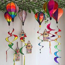 Color Windsock Striped Hot Air Balloon Wind Spinner Yard Garden Decor Decorative Stakes Outdoor Wind Spinners 2024 - buy cheap