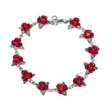 Newest beautiful charming rose bracelet romantic valentine's day birthday gifts for her free shipment H2831G 2024 - buy cheap