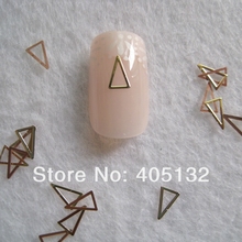 Approx. 1000pcs/bag Metal Gold 3*5mm  Long Triangle Slices Non-adhesive Metal Pieces Nail Art Decoration MS-269-2 2024 - buy cheap