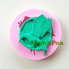 Mom & Pea 1044, envío gratis con forma de pájaro, molde de silicona para decoración de tartas, Fondant, pastel 3D, Grado Alimenticio 2024 - compra barato