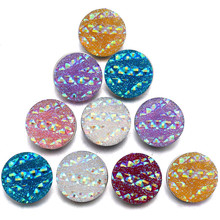 10pcs/lot Colourful Resin 18mm Snap Buttons Jewelry Handmade Charm Fit 18mm 20mm Snap Bracelet DIY Jewelry ZD080 2024 - buy cheap