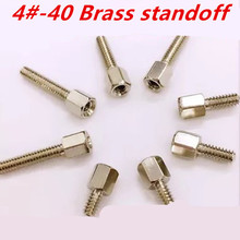 1000pcs/lot  4#-40*5+L Length(L)=5~16mm High Quality VGA Connector Screw Brass Standoff Spacer Nickel plated 2024 - buy cheap