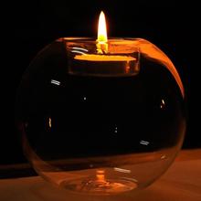 Candelero de cristal redondo LumiParty de 8cm, candelabro de cristal Vintage para decoración de bodas y fiestas-30 2024 - compra barato