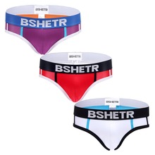 Men underwear BSHETR men briefs 2-4 peices packaged for sale cotton brand slip men's panties sexy tanga soft male briefs shorts 2024 - buy cheap